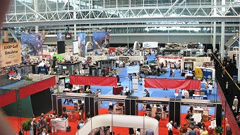 Bird's-eye view of the convention.