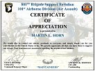 801st Brigade Support Battalion, 101st Airborne